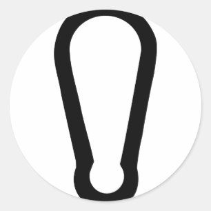 Karabinensymbol Runder Aufkleber