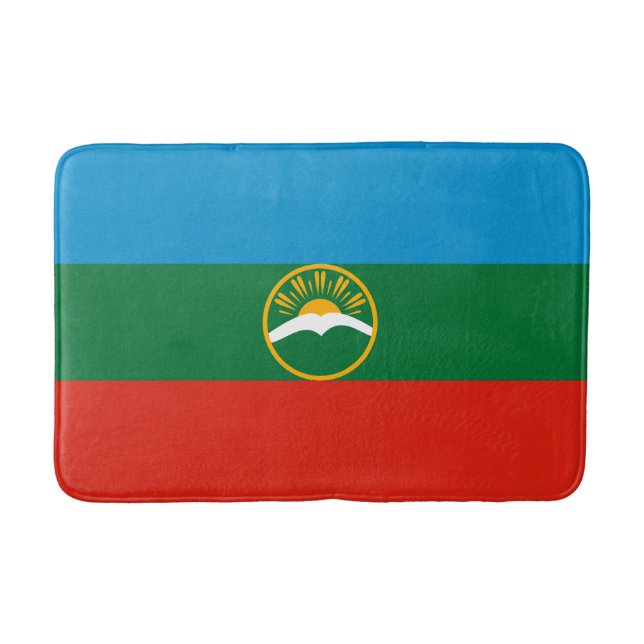 Karachay Cherkessia Flag Badematte (Vorderseite)