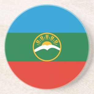 Karachay Cherkessia Flag Getränkeuntersetzer