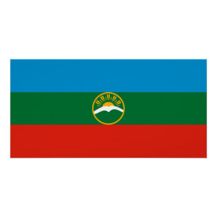 Karachay Cherkessia Flag Poster