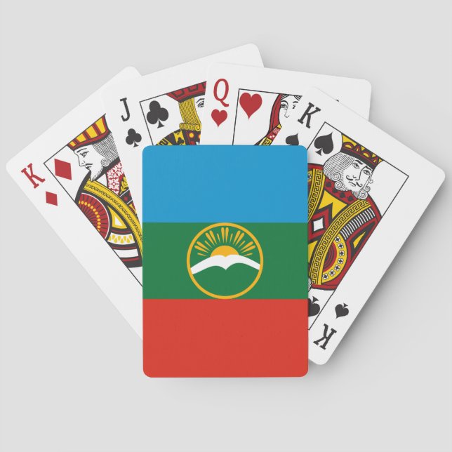 Karachay Cherkessia Flag Spielkarten (Rückseite)
