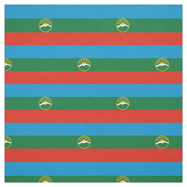 Karachay Cherkessia Flag Stoff (Muster)