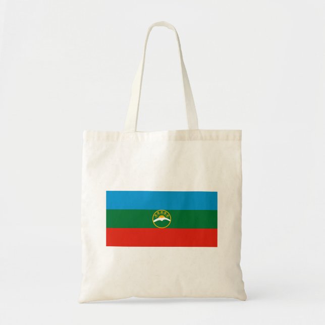 Karachay Cherkessia Flag Tragetasche (Vorne)