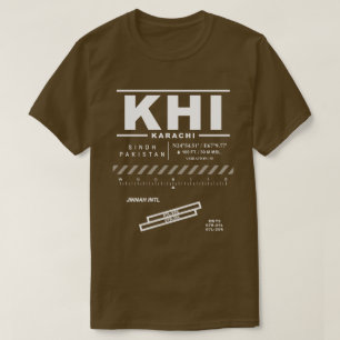 Karachi Jinnah Int'l Airport KHI Tee Shirt: