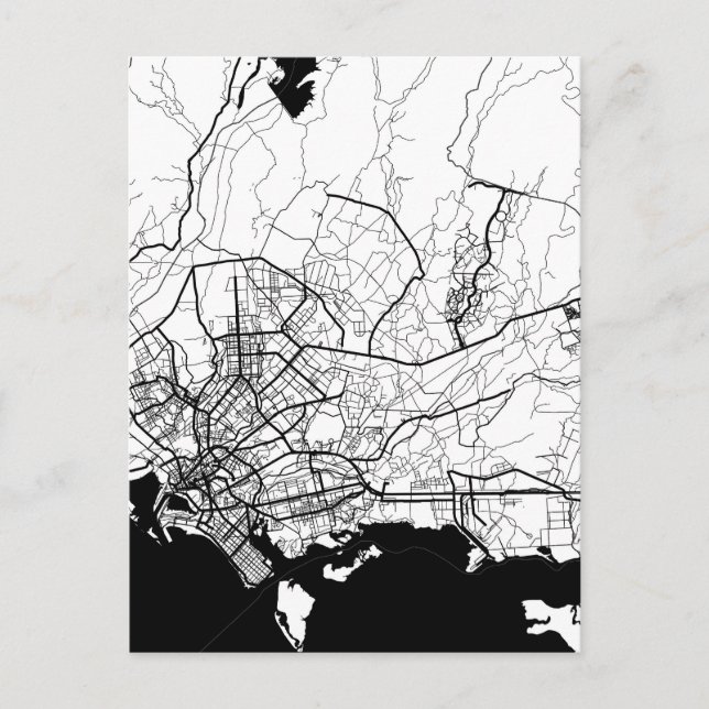 Karachi Pakistan Map Postkarte (Vorderseite)