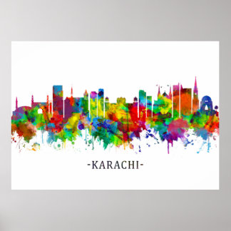 Karachi Skyline Pakistan Poster