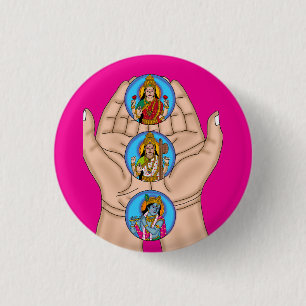 Karagre Vasate Lakshmi Shloka Knopf Button