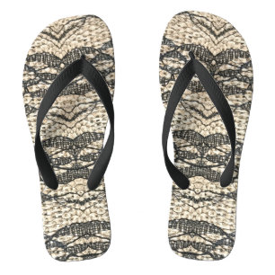 Karaka Burlap Flip Flops