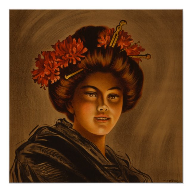 Karama: Japanische Romance Geisha-Schauspielerin Poster (Vorderseite)