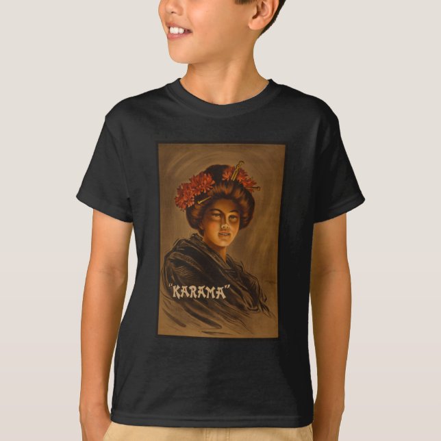 Karama: Japanische Romance Geisha-Schauspielerin T-Shirt (Vorderseite)