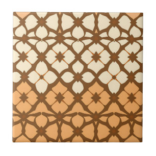 Karamell-Creme-Marokkanisches Gittermuster Fliese