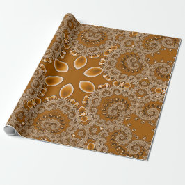 Karamell-Fraktal-Spitze Geschenkpapier