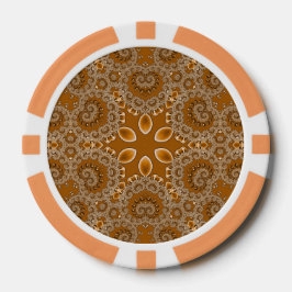 Karamell-Fraktal-Spitze Pokerchips