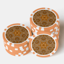 Karamell-Fraktal-Spitze Pokerchips