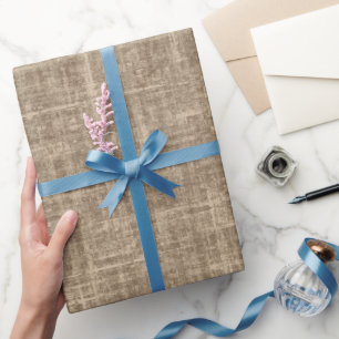 Karamell Leinen Geschenkpapier