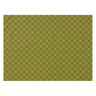 Karamellapfel-Karo-Schachbrettmuster Tischdecke
