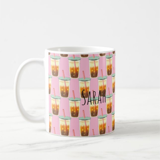 Karamelleis-Kaffee mit Sahnetaum Kaffeetasse (Links)