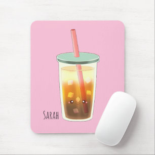 Karamelleis-Kaffee mit Sahnetaum Mousepad