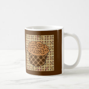 Karamellglasierter Cupcake mit Streuseln Tasse
