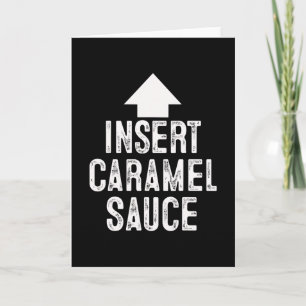 Karamellsauce Halloween Zeigepfeil auf M einfügen Karte