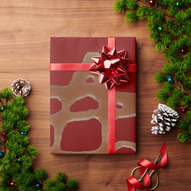 Karamellsoße Geschenkpapier (Feiertagsgeschenk)
