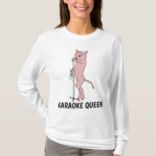 KARAOKE CAT Ladys T - Shirt