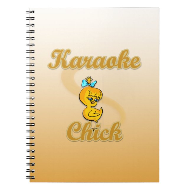 Karaoke Chick Notizblock (Vorderseite)