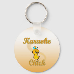 Karaoke Chick Schlüsselanhänger