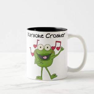 Karaoke Croaker Zweifarbige Tasse