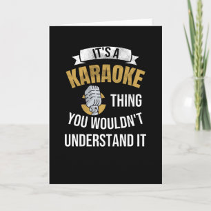 Karaoke Geschenke   Karaoke Lovers Karaoke Night Karte