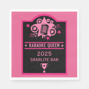 Karaoke-Gewinner Serviette