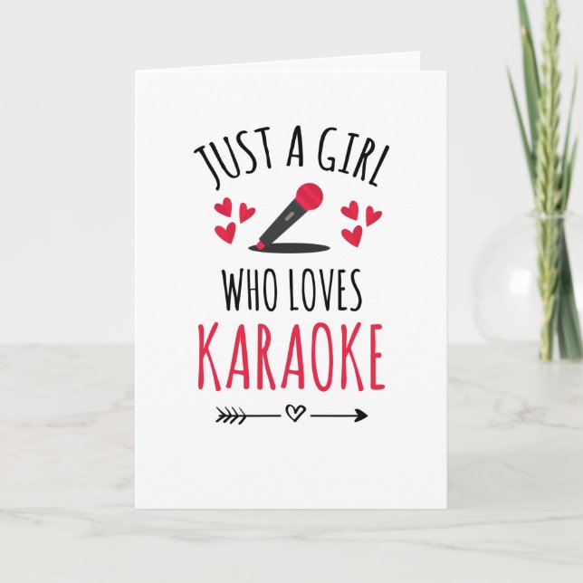 Karaoke Girl | Karaoke Lovers Karaoke Karte (Vorderseite)