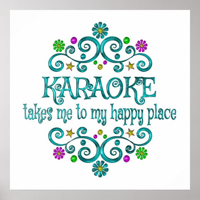 Karaoke Happy Place Poster (Vorne)