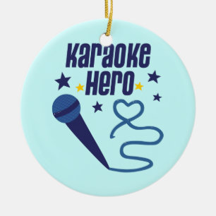 Karaoke Hero Keramikornament