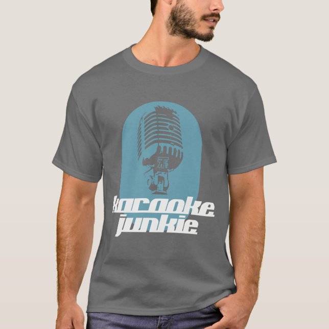 Karaoke-Junkie-T-Shirt T-Shirt (Vorderseite)