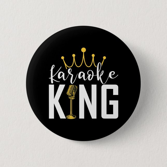 Karaoke King Funnyingers Music Makers Button (Vorderseite)
