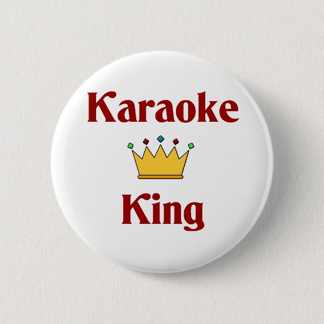 Karaoke-König Button (Vorderseite)