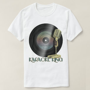 Karaoke-König Personalized Record T-Shirt