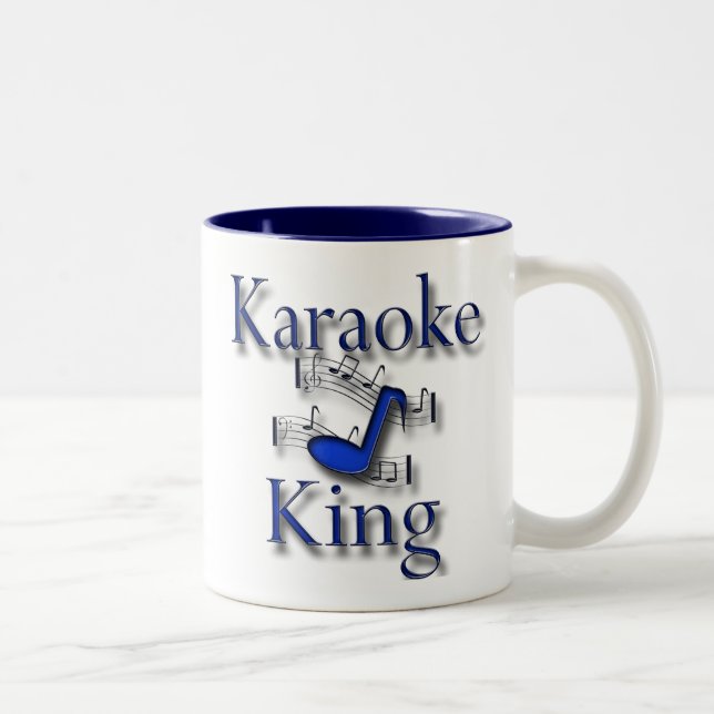 Karaoke-König Zweifarbige Tasse (Rechts)