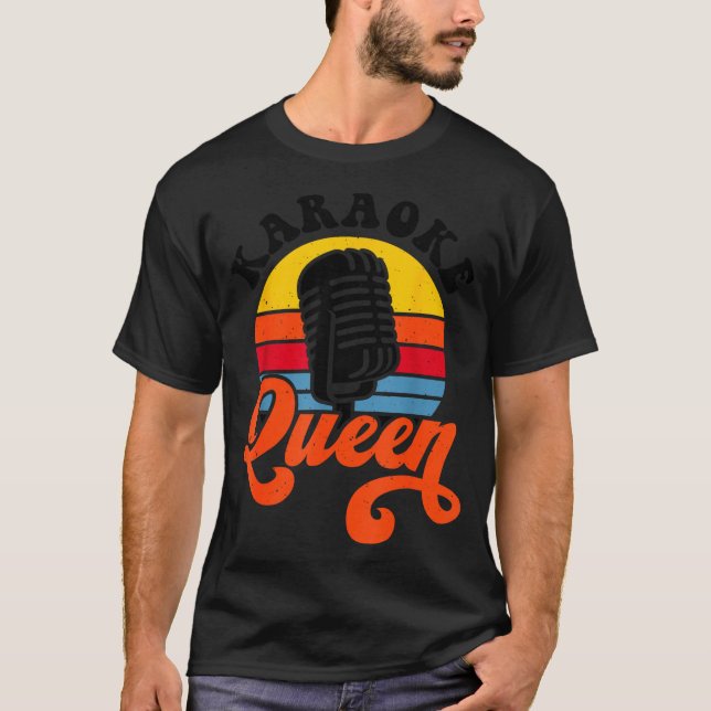 Karaoke Königin  T-Shirt (Vorderseite)