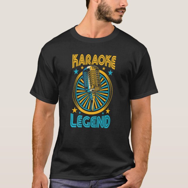 Karaoke Legend Music Lover Gift Lip Syncing Singer T-Shirt (Vorderseite)
