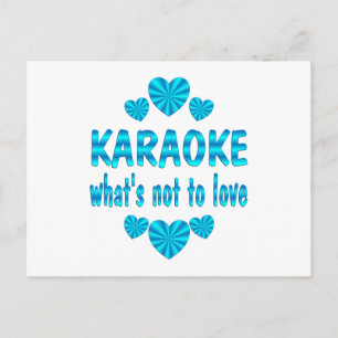 KARAOKE LIEBE POSTKARTE