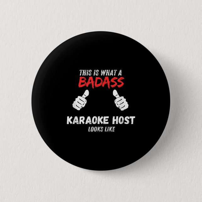 Karaoke Lustig Das Ist Was Ein Schlechter Karaoke- Button (Vorderseite)