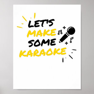 Karaoke-Musikmikrofon Poster