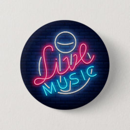 Karaoke Neon Lighting Kurved Word Art Text Button