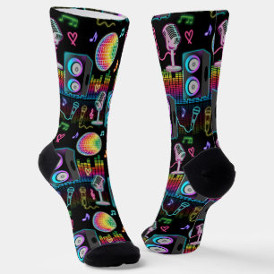 Karaoke-Neon-Sing-Musikparty Socken