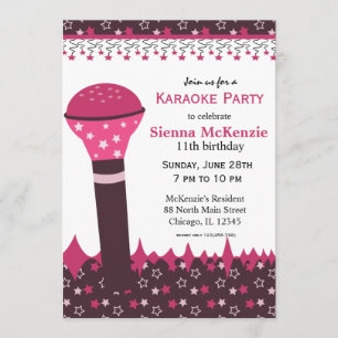 Karaoke Nights Einladung