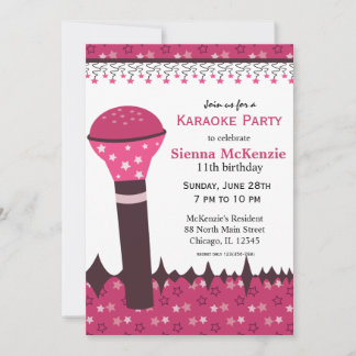 Karaoke Nights Einladung