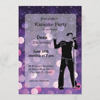 Karaoke Party Einladung