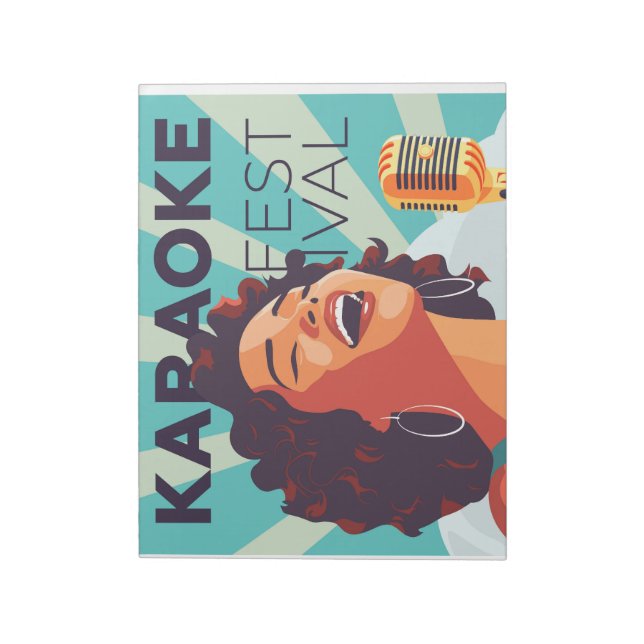Karaoke-Party Notizblock (Rotiert)